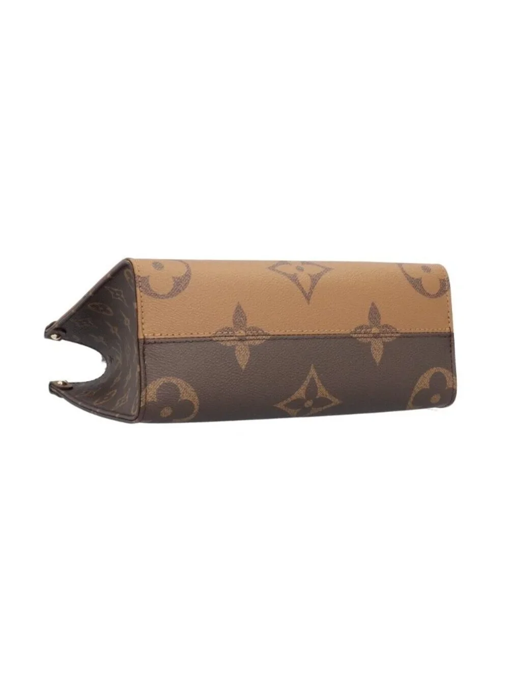 Louis Vuitton On The Go PM Monogram Giant Shoulder Bag Canvas Brown